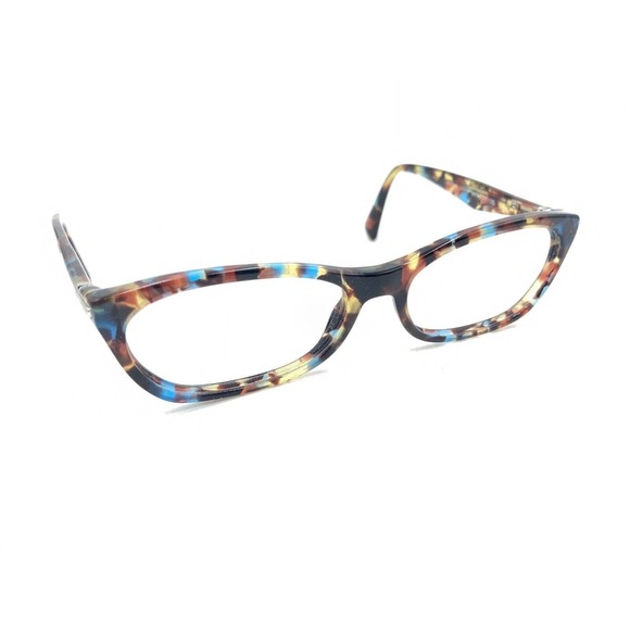 Prada VPR 15P NAG-1O1 Tortoise Brown Blue Eyeglasses Frames 53-16 135 Italy - Picture 1 of 12